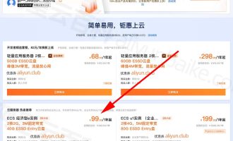 阿里云99元服务器能干啥？看完你就知道了