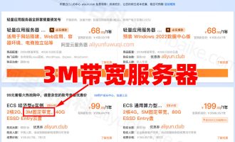 阿里云服务器3M固定带宽能承受多少IP？够用吗？