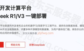 京东云DeepSeek安装部署教程，言犀AI开发支持DeepSeek-V3和R1大模型